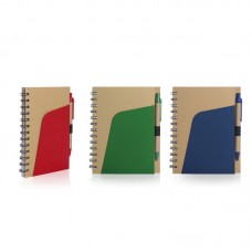 Eco-Friendly Notebook with Pen and Pocket